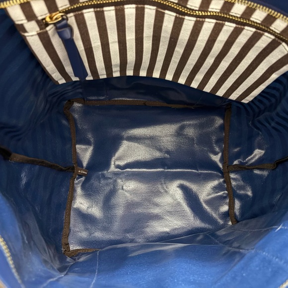 Henri Bendel Chocolate and Cream Striped Tote - Picture 3 of 3